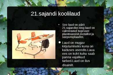 Koolilaudade taustauuring #7