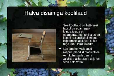 Koolilaudade taustauuring #9