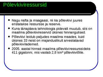 Põlevkivi #6