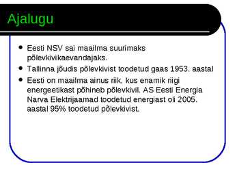 Põlevkivi #8