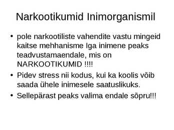 Narkootikumid- #2
