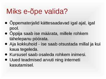 E-õppe korraldus #7