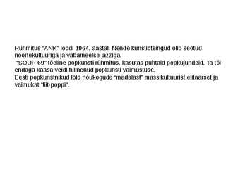 Popkunst Eestis #2