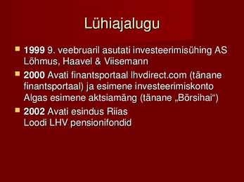LHV Panga esitlus #6