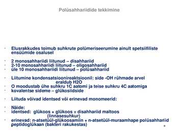 Sahhariidid ja nendega seonduv #5