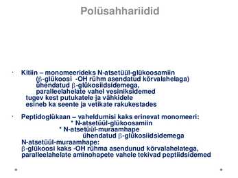 Sahhariidid ja nendega seonduv #10