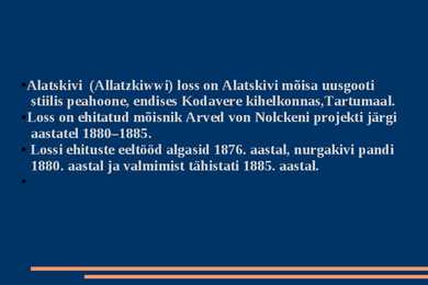 Alatskivi loss #2