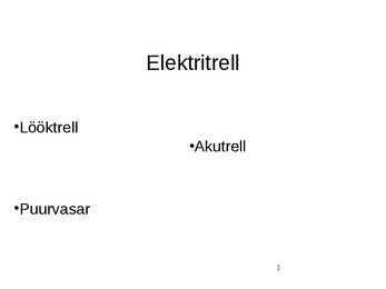 Elektritrell #2