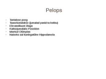 Kreeka mütoloogia #14
