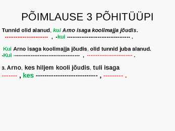 Arvsõna-põimlause-otsekõne #18