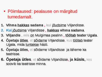 Arvsõna-põimlause-otsekõne #19