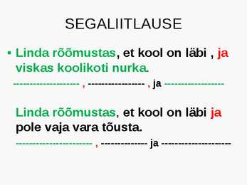 Arvsõna-põimlause-otsekõne #21