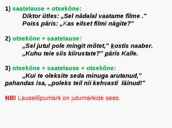 Arvsõna-põimlause-otsekõne #22