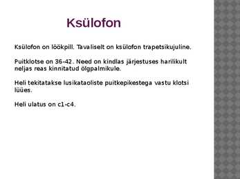 Ksülofon #2
