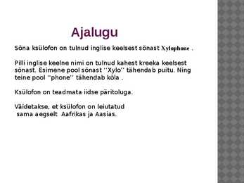 Ksülofon #3
