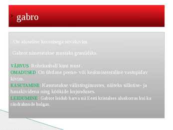 Eesti kivimid PowerPoint #20