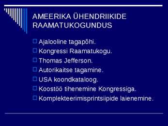 RAAMATUKOGUDE JA INFORMATSIOONINDUSE AJALUGU IV #20