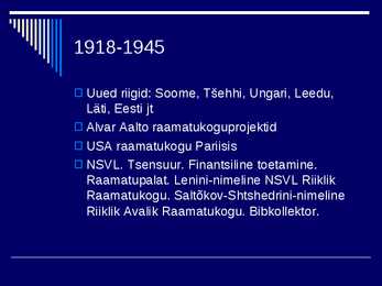 RAAMATUKOGUDE JA INFORMATSIOONINDUSE AJALUGU IV #28