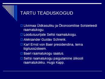 RAAMATUKOGUDE JA INFORMATSIOONINDUSE AJALUGU IV #6