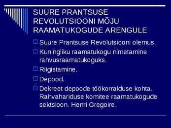 RAAMATUKOGUDE JA INFORMATSIOONINDUSE AJALUGU IV #7