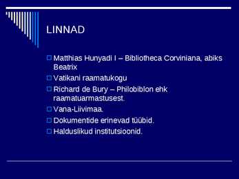 RAAMATUKOGUDE JA INFORMATSIOONINDUSE AJALUGU II #13
