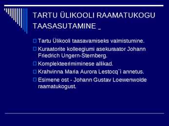 RAAMATUKOGUDE JA INFORMATSIOONINDUSE AJALUGU II #19