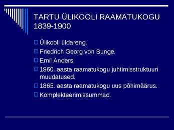 RAAMATUKOGUDE JA INFORMATSIOONINDUSE AJALUGU II #23