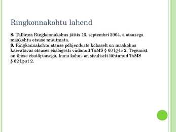 Kohtuotsus #7