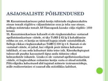 Kohtuotsus #10