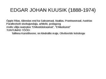 Arhidektuur Eestis 1920-1940 #13