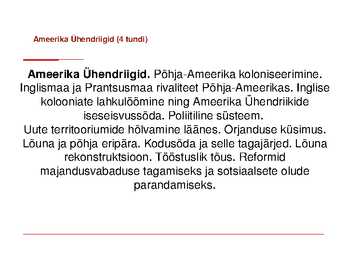 Ameerika Ühendriigid #2