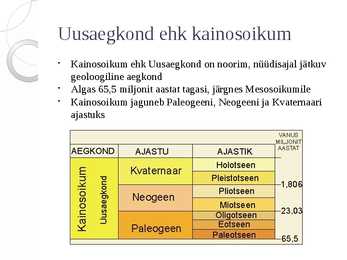 Uusaegkonna kronoloogia #3