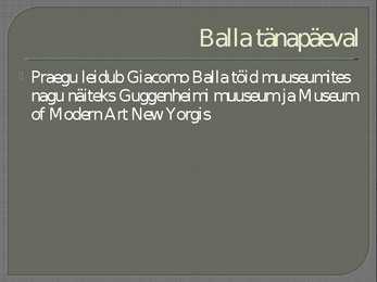 GIACOMO BALLA #11
