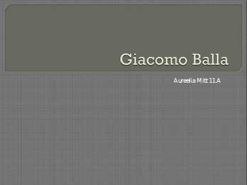 GIACOMO BALLA