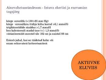 Vähene liikumine ja ebatervislik toitumine #4