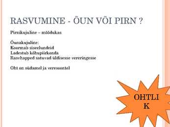 Vähene liikumine ja ebatervislik toitumine #5