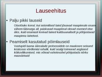 Õppevara esitlus #3