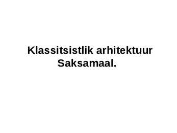 Klassitsismi põhjalik esitlus #34