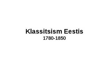 Klassitsismi põhjalik esitlus #38