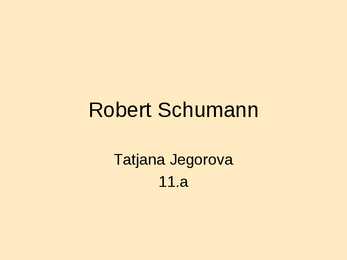 Robert Schumann