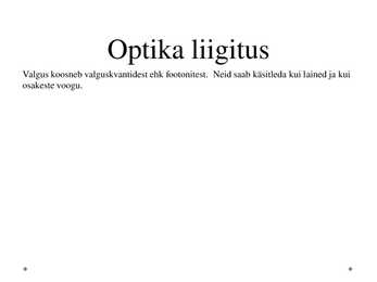 Optika II kursus #5