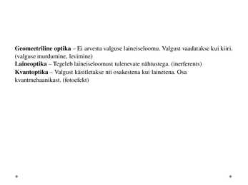 Optika II kursus #6