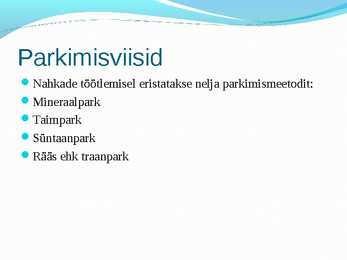 Nahkade töötlemine ettekanne #9