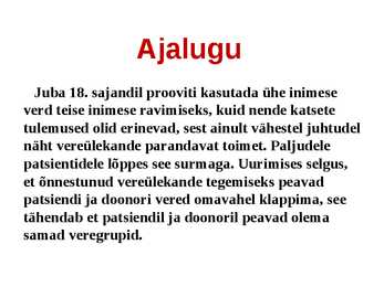 Veregrupid esitlus #2