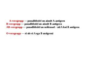 Veregrupid esitlus #4