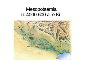 Mesopotaamia u-4000-600 a-e Kr