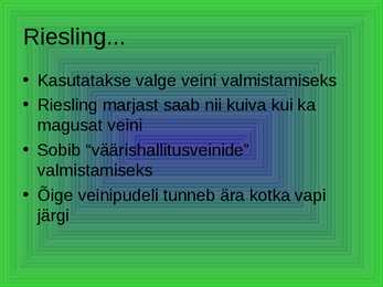 Riesling ja Rheingau #5