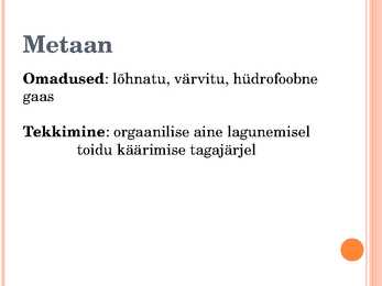 Alkaanid ja nende kasutamine #3