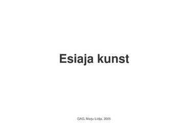 Esiajakunsti tähtsamad maalid