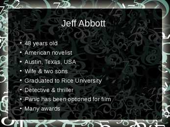 Panic - Jeff Abbott #2